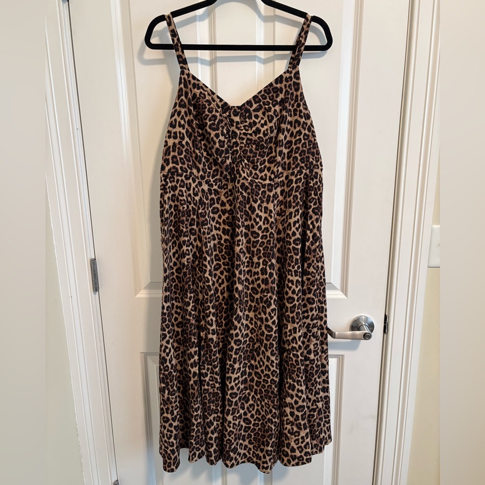 Torrid Brown Leopard Print Dress